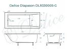Ванна из искусственного камня Delice Diapason 170х70 DLR330005-G цвет Белый