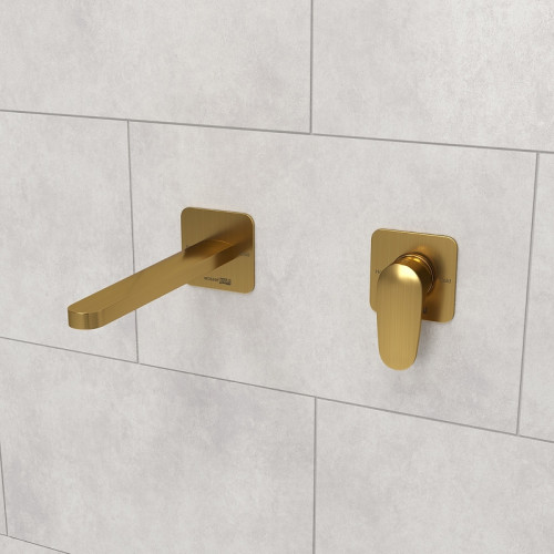 Смеситель для раковины WasserKRAFT Havel A3651.284 Золото матовое латунь встраиваемый