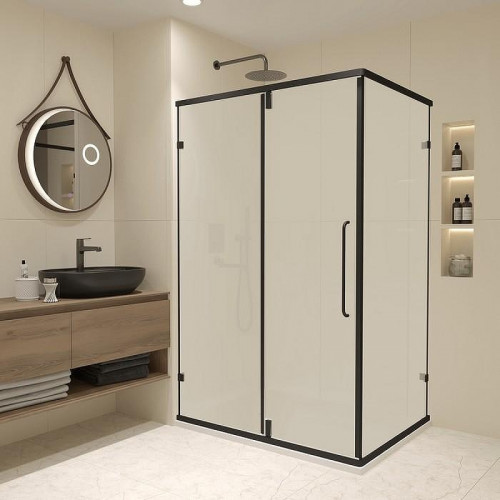Душевой уголок RGW Classic CL-046B 120x80 350904628-24 профиль Черный матовый стекло матовое-сатинат