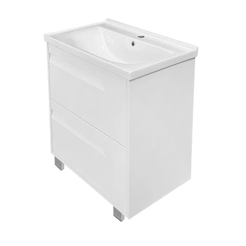 Тумба с раковиной Azario Элегия 70/2Н CS00106424 цвет Белый матовый