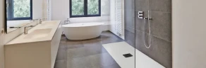 Душевой поддон из искусственного камня Good Door Flow 120x80 ЛП00062 Графит