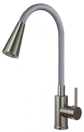 Смеситель для кухни ESKO K47GMG цвет Оружейная сталь Серый