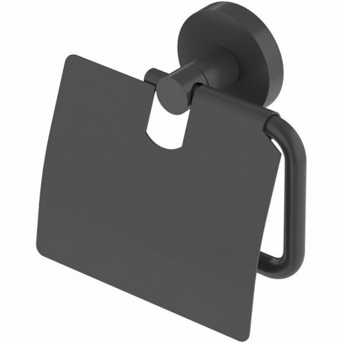 Держатель туалетной бумаги Cezares Relax RELAX-PH-NOP с крышкой Черный матовый