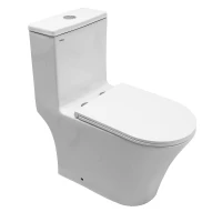 Унитаз моноблок Azario Vally Торнадо AZ-80687 цвет Белый с сиденьем Микролифт