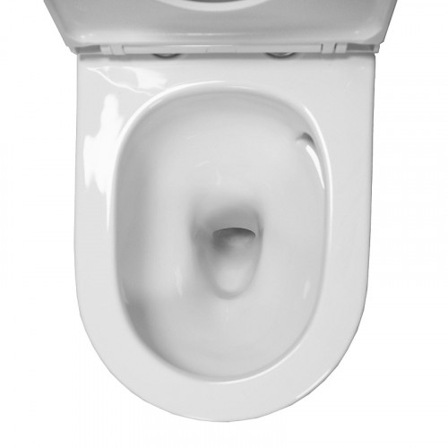 Унитаз моноблок Azario Vally Торнадо AZ-80687 цвет Белый с сиденьем Микролифт