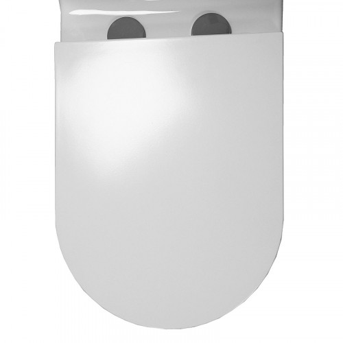 Унитаз моноблок Azario Vally Торнадо AZ-80687 цвет Белый с сиденьем Микролифт