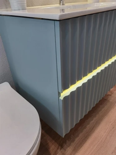 Тумба под раковину Art&Max Elegant 60 AM-ELEGANT-600-2C-SO-NG-P подвесная цвет Ниагара