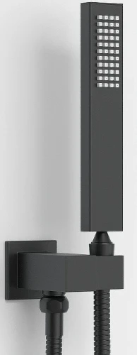 Душевая система Berges Ventas 2S Black 073002 Черная матовая латунь встраиваемый