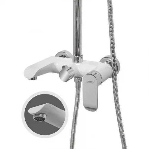 Душевая система Hansberge Opera H5033W Хром Белая