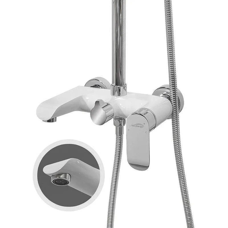 Душевая система Hansberge Opera H5033W Хром Белая