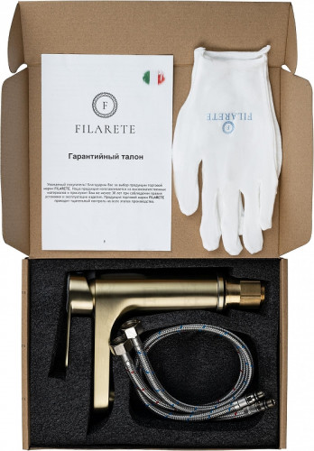Смеситель для раковины FILARETE Retta FL5030MG цвет Золото матовое