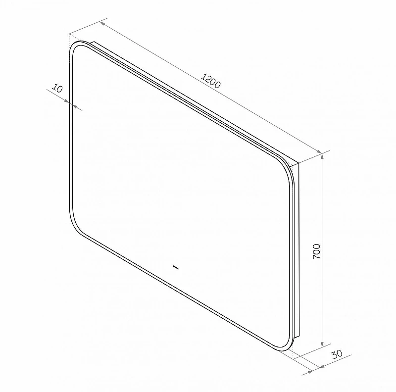Зеркало Art&Max Siena 120 AM-Sie-1200-700-DS-F с подсветкой с бесконтактным выключателем