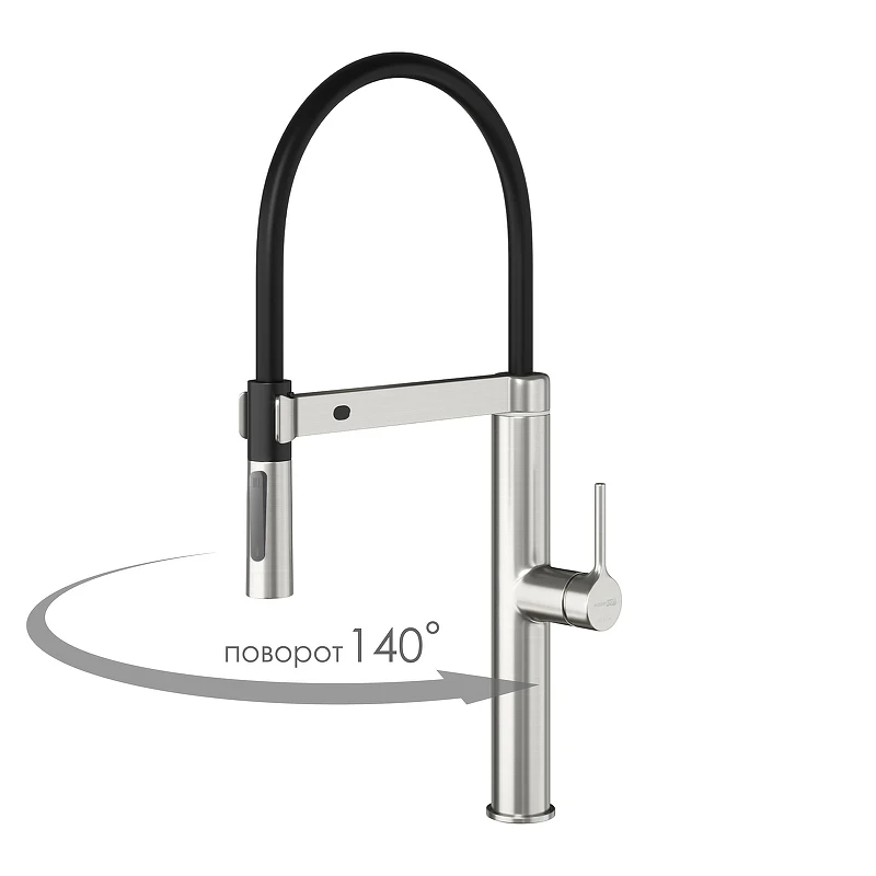 Смеситель для кухни WasserKRAFT A8827 цвет Никель