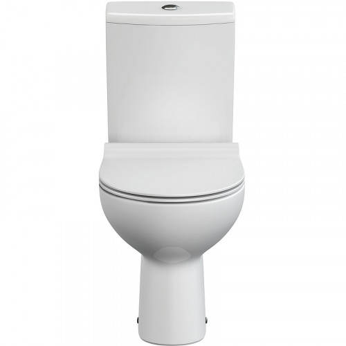 Унитаз компакт Cersanit Nature Clean On 011 3/5 DPL EO slim 65410 с бачком и сиденьем Микролифт фарфор напольный