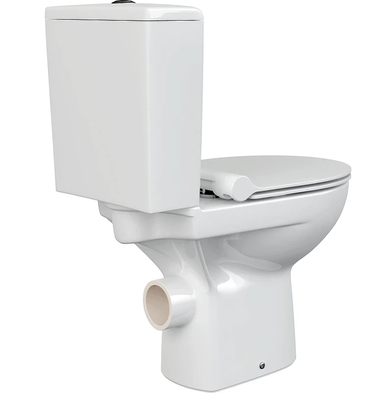 Унитаз компакт Cersanit Nature Clean On 011 3/5 DPL EO slim 65410 с бачком и сиденьем Микролифт фарфор напольный