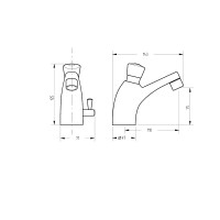 Смеситель для раковины Veragio Temporeta VR.TMP-9503.CR