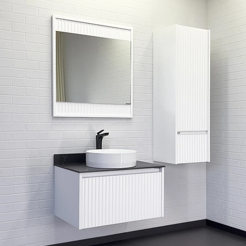 Зеркало Comforty Марсель 75 00-00012269 Белое МДФ / ЛДСП, стекло