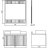 Зеркало Comforty Марсель 75 00-00012269 Белое МДФ / ЛДСП, стекло