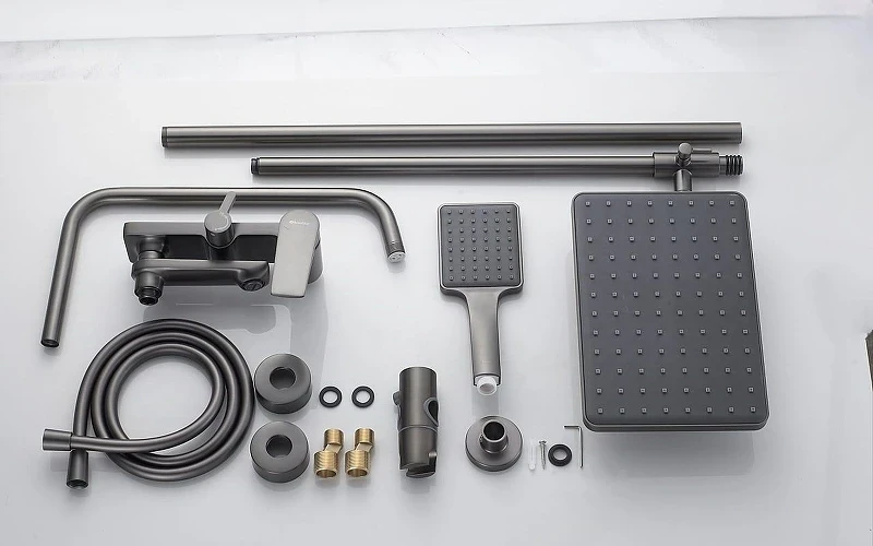 Душевая система Knotlor Muse KN-62/GM цвет Вороненая сталь