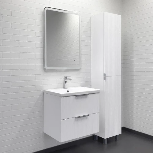 Тумба с раковиной Comforty Лима 60 00-00019210 подвесная цвет Белый матовый