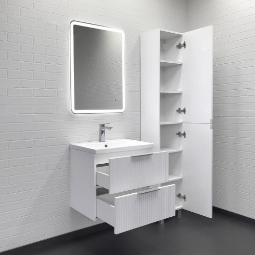 Тумба с раковиной Comforty Лима 60 00-00019210 подвесная цвет Белый матовый