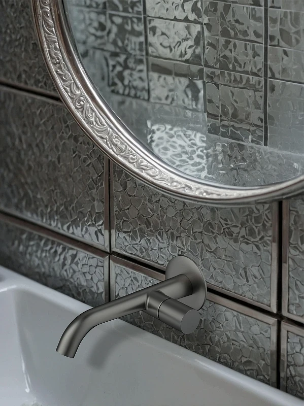 Смеситель для раковины AltroBagno Bilancia 010803 GM цвет Оружейная сталь