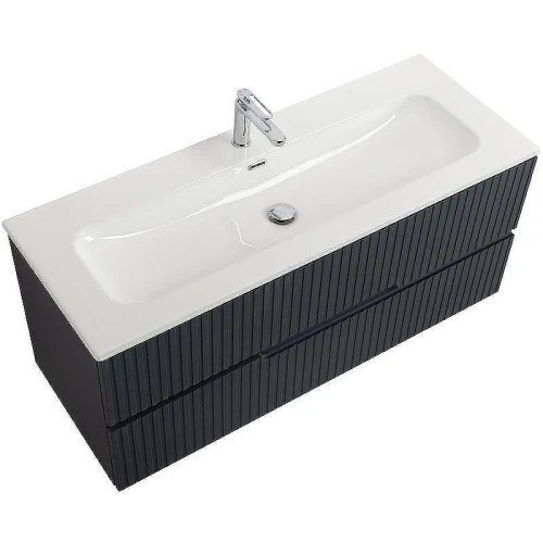 Тумба с раковиной Cezares Duet-N 120 DUET-N-1200-2C-SO-GR-P+Eco 120 CZR-8073-120 подвесная Grafito