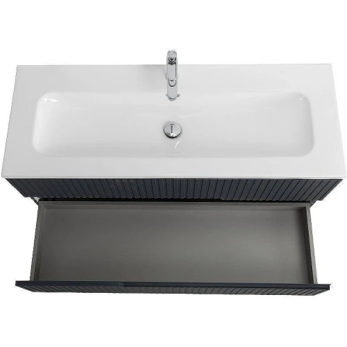 Тумба с раковиной Cezares Duet-N 120 DUET-N-1200-2C-SO-GR-P+Eco 120 CZR-8073-120 подвесная Grafito