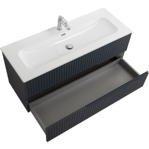 Тумба с раковиной Cezares Duet-N 120 DUET-N-1200-2C-SO-GR-P+Eco 120 CZR-8073-120 подвесная Grafito