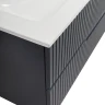 Тумба с раковиной Cezares Duet-N 120 DUET-N-1200-2C-SO-GR-P+Eco 120 CZR-8073-120 подвесная Grafito