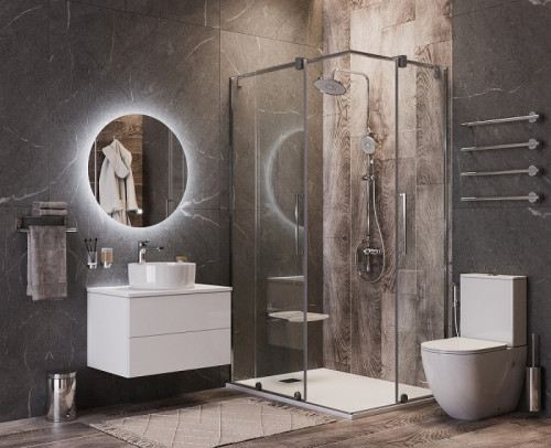 Душевая система Bond B01-9100 Хром латунь на стену