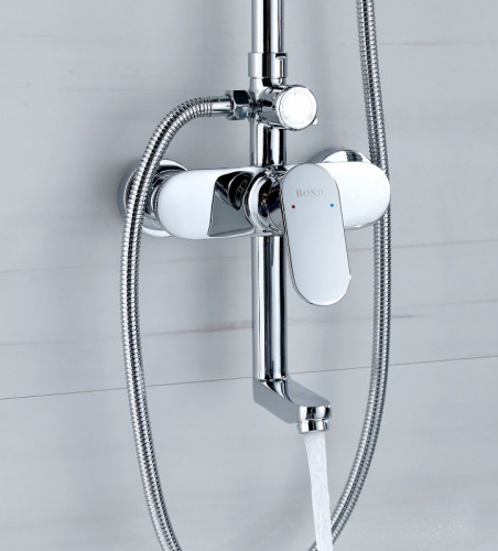 Душевая система Bond B01-9100 Хром латунь на стену