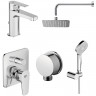 Комплект смесителей Ideal Standard Esla BD002XC Хром латунь