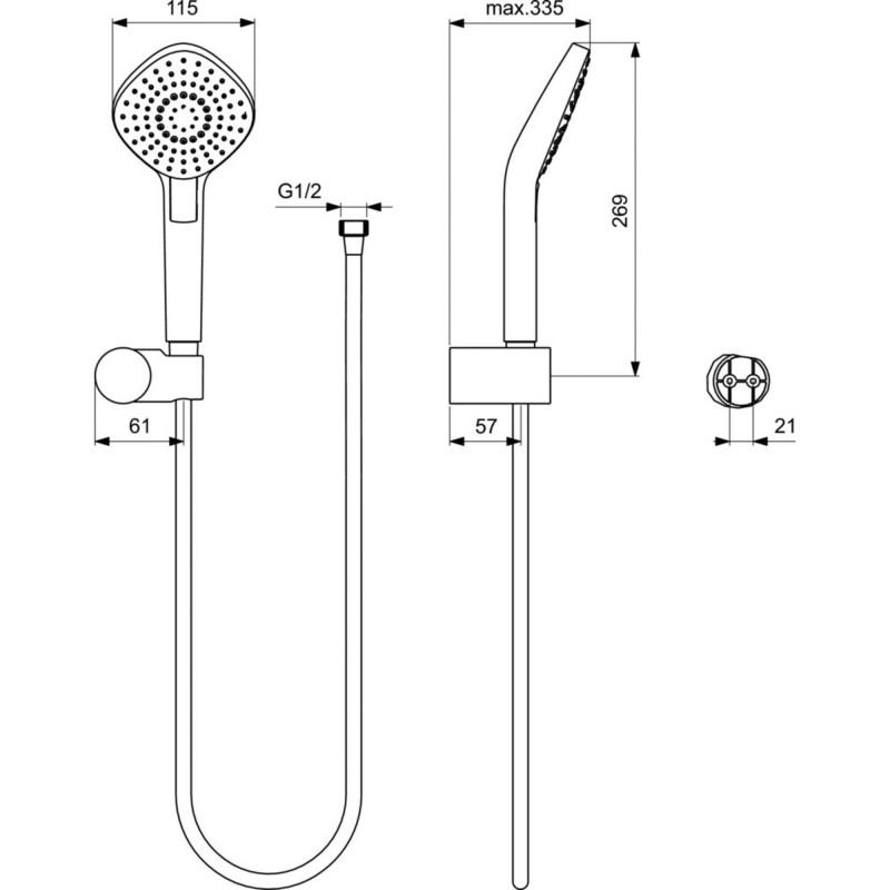 Комплект смесителей Ideal Standard Esla BD002XC Хром латунь