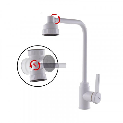 Смеситель для кухни Fashun A54031-8 цвет Белый