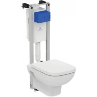 Комплект унитаза с инсталляцией Ideal Standard I.Life A WA330101 с сиденьем Микролифт фарфор подвесной
