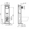 Комплект унитаза с инсталляцией Ideal Standard I.Life A WA330101 с сиденьем Микролифт фарфор подвесной