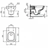 Комплект унитаза с инсталляцией Ideal Standard I.Life A WA330101 с сиденьем Микролифт фарфор подвесной