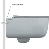 Комплект унитаза с инсталляцией Berges Novum 043303 с сиденьем Микролифт и Черной Soft Touch клавишей смыва фарфор подвесной