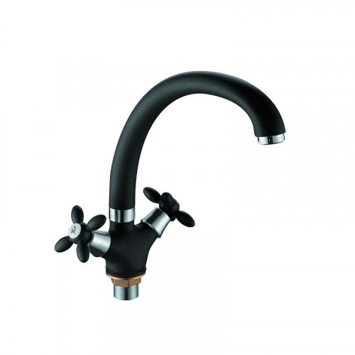 Смеситель для кухни D-Lin D153808-A цвет  Черный матовый