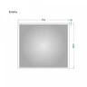 Зеркало Alavann Emma 90 ALV0066001 с подсветкой цвет Белый с сенсорным выключателем