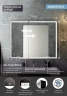 Зеркальный шкаф Континент Mirror Box black Led 100 МВК051 с подсветкой Черный МДФ / ЛДСП, стекло