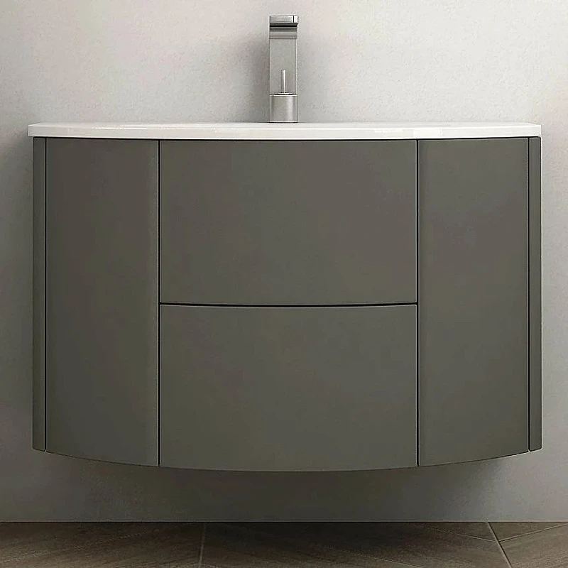 Тумба под раковину Cezares Eden 90 55069 подвесная Grigio talpa opaco МДФ / ЛДСП