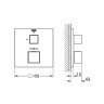 Смеситель для душа Grohe Grohtherm Cube 24153000 с термостатом Хром