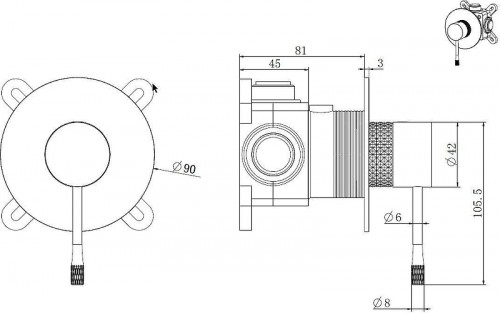 Смеситель для душа Allen Brau Priority 5.31C12-BN цвет Никель