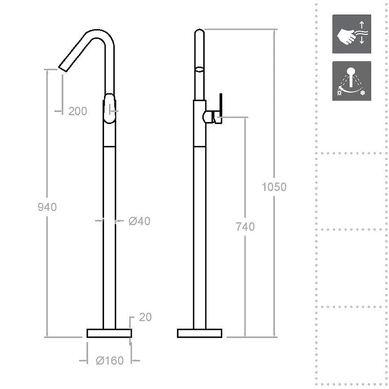 Смеситель для раковины Ramonsoler Alexia 367602SOC Золото брашированное