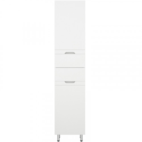 Шкаф пенал Corozo Лея 40 Z2 SD-00000099 с бельевой корзиной Белый МДФ / ЛДСП