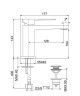 Смеситель для раковины Fiore Kube 100NN8515