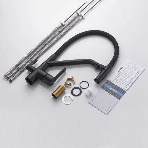 Смеситель для кухни Shevanik S278H цвет Черный