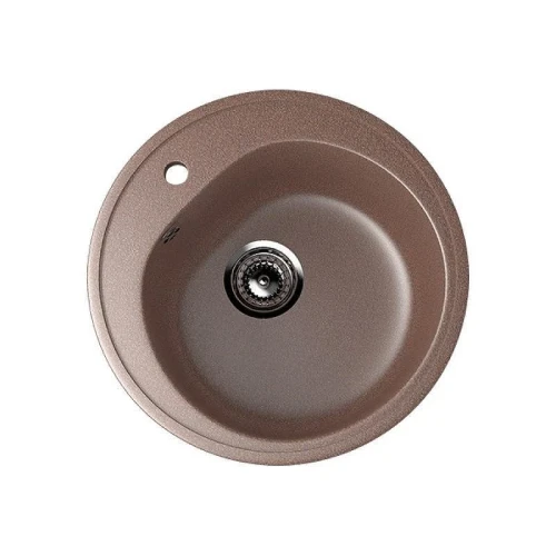 Кухонная мойка Ulgran Classic U-101-307 Терракот со смесителем Viko V-7611 Хром